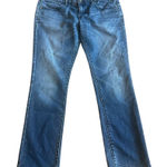 Pilcro  Anthropologie Low-Rise Straight Jeans Medium Wash Denim Size 29 Women's Photo 0