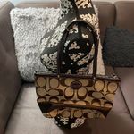 Coach  Brown & Tan Signature Canvas Shoulder Bag Photo 1