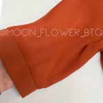 Shabby Apple Rust Orange Retro Fit & Flare Dress with Bow Neck – Size 0/2 Photo 5