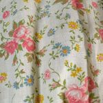 Vintage 60s 70s Ethereal Dainty Prairie Cottage Maxi Dress Ivory Floral XS Small Pink Photo 5