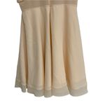 ASOS  Sheer & Solid Skater Dress Bridal Wedding Cocktail Cream Feminine Mesh SZ 8 Photo 5