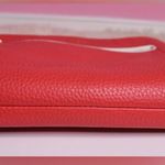 Kate Spade Pink Leather Shoulder Bag White Trim Gold Zipper Purse Photo 6