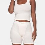 SKIMS Cotton Rib Boxer in Marble, Size Medium Photo 0