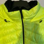 Calvin Klein  Women Performance Puffer Jacket XL Mixed Media Neon Yellow Black Photo 5