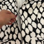 East 5th Black & White Print Cropped Textured Material 3/4 Sleeve Blazer Size L Photo 7
