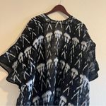 l*space NWT L* Shibori Seas Go With the Flow Cover Up Kimono One Size Midnight Photo 9