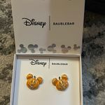BaubleBar Disney  Mickey Mouse Pumpkin Jack O Lantern Halloween Earrings Orange Photo 1