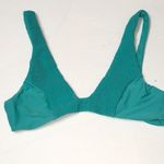 Tori Praver Swimwear Smocked seafoam green bikini top. NWOT Photo 1