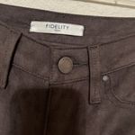 New FIDELITY Los Angeles Denim Brown Suede Jeans PANTS Women’s XS 25 NWT Photo 2