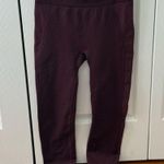 Tory Burch Tory Sport Burgundy Seamless 7/8 Leggings Photo 1