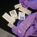 l*space πL*π Pointelle Rib Bikini Set ~ Gizelle Top + Desi Bottom ~ Purple M NWT Photo 10