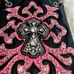 Rhinestone Bling Cross Bag Black Photo 2