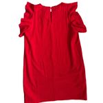 THML Embroidered Cap Sleeve Eloise Mini Shift Dress Red White Size Large Photo 8