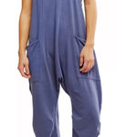 FP Movement Hot Shot jumpsuit Sz S Oversized Boho Cottagecore Casual Preppy Blue Photo 0