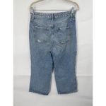 We The Free People Distressed Jean Women 28 Medium Blue Wash Denim Grunge Skater Photo 1