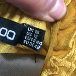 Boohoo yellow drape sleeve skater dress size 12 Photo 9