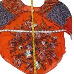 Free People  Top Fall XS Blouse Oversized Flowy Cottage Boho Shirt Billowy 70s Photo 15