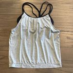 Athleta  Grey Shadow Stripe Energize Tank with Built in Sports Bra - Si… Photo 1