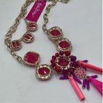 Lilly Pulitzer NWT  Exotic TASSEL Double Strand Pink Coral Kitchsy Necklace Photo 7