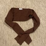 Isalis  brown long sleeve shrug Photo 1