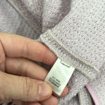 St. John Womens Blazer Small Purple Knit Cashmere Wool Gold Button Jacket Pocket Photo 2