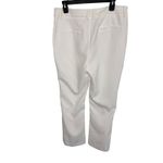 AQUA  White Flare Leg Trousers Button Accents Career Pants Size‎ L Photo 8