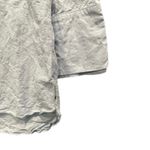 Halston Heritage  Powder Blue Coastal Grandma Linen And Viscose Button Down Shirt Photo 9