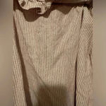 Ellison  red stripe off the shoulder blouse Photo 3