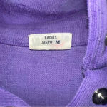 Women’s Vintage 90's Ellesse Big Logo Spell Out Sweatshirt Medium Purple Photo 3