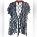 Smart & Sexy  XL Black Lace Tie Front Chemise Photo 3