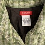 Esprit VTG Y2K  Button Up Shirt Green Plaid Insulated Padded Shacket, Sz: S (b36) Photo 3
