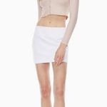 Sunday Best Aritzia White Satin Wendy Skirt Photo 0