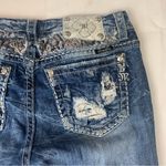 Miss Me  size 31 mid rise easy boot jeans embroidered cowgirl western rodeo blue Photo 10