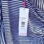 Parker  Striped One Shoulder Ruched Mini Dress New Photo 3
