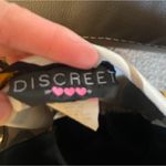 Discreet Women’s medium business blouse. V-neck, black, tan, white,  dark mustard, yellow Photo 4