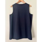 Athleta Zephyr Refined Tank top Large Black NWT New Active Wicking Shell Photo 4