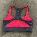 Jo And Jax sports bra. Elastic bottom with logo. Color- gray/hot pink. Size-XSA Photo 2