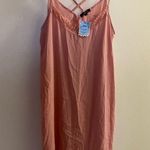 Ambiance Womens Blush Pink Tank Nightgown S Small Bust 36” Lace V Neck New NWT Photo 0