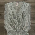 Victoria's Secret Victoria’s Secret‎ Gold Shimmer Lace Thong Bodysuit Teddy Size Medium Photo 4