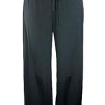 Terez  Black Satin Silky Elastic Waist Pull On Stretch Activewear Sweatpants Sz S Photo 0