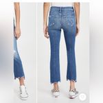 MOTHER THE INSIDER CROP STEP CHEW WASH DANCING ON COALS Hi Rise Kick Flare Ankle Blue Size 25 Photo 4
