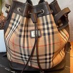 Burberry Vintage Haymarket Bucket Bag Photo 0