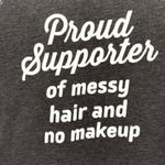Wound Up Women’s Messy Hair and No Makeup Graphic T-Shirt Photo 1
