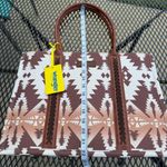 Wrangler  Brown and Cream Patterned western canvas Women's Bag Photo 2