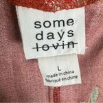 Somedays Lovin rust burnt orange true wrap dress size large Photo 7