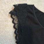 New Mix Woman’s  Black Blouse with Lace Sleeves Photo 2