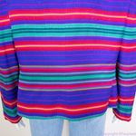 Vintage Adrianna Papell‎ 100% silk blazer jacket, floral print, size 16 Blue Photo 6