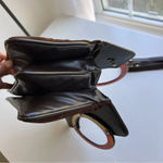 ROMA Vintage Leather Suede Handbag Brown Photo 8