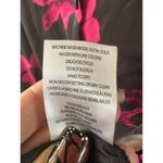 Haver London Women's Floral Satin Like Long Sleeve Button Down Blouse Shirt XS Black Photo 5