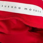 Susana Monaco x Revolve NWT Perfect Red High Waisted Single Slit Mini Skirt S Photo 7